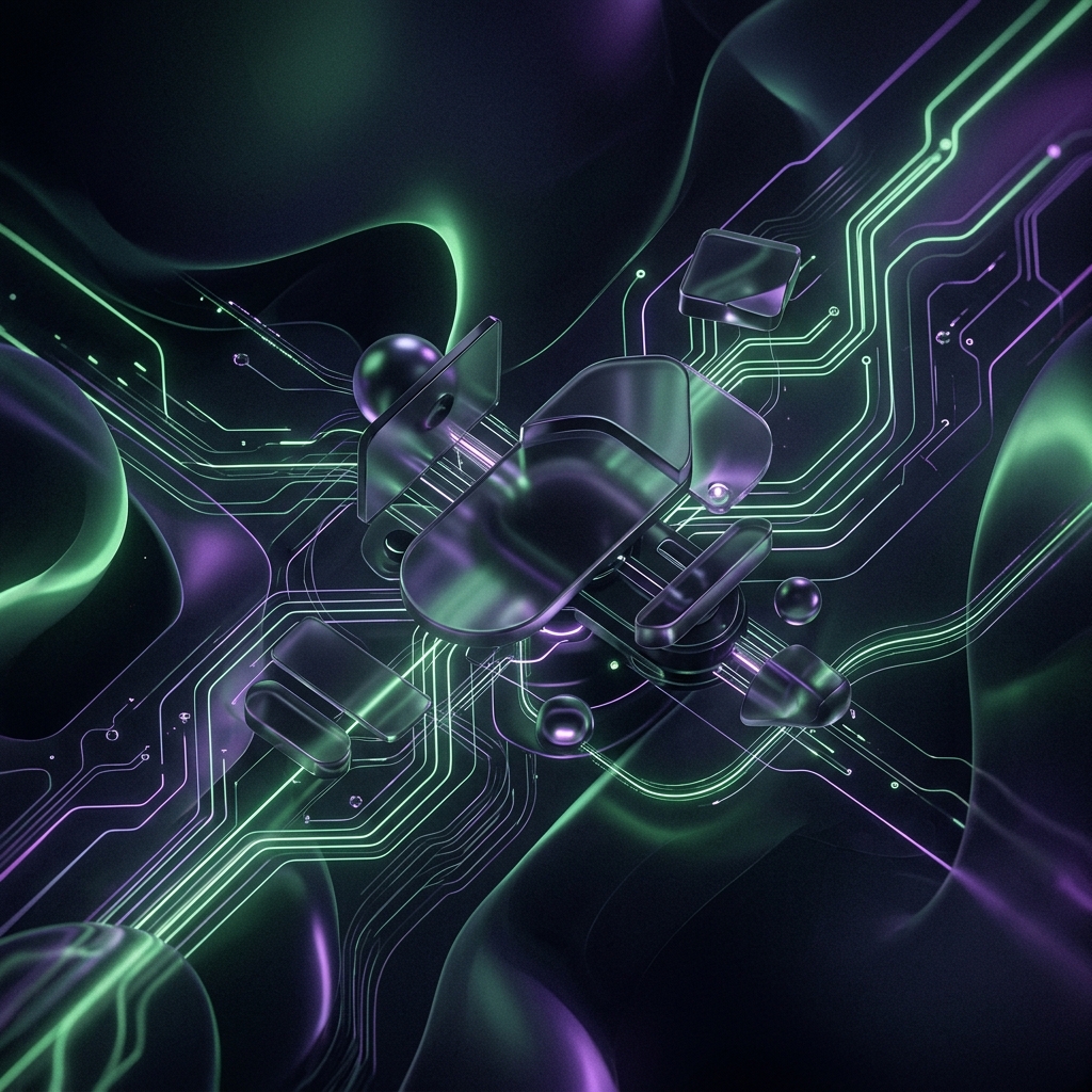 Aura core network abstract visualization